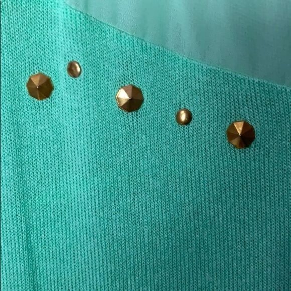 Tea n Rose Womans S Mint Green Shirt 100% Polyester FLAW - Picture 5 of 8